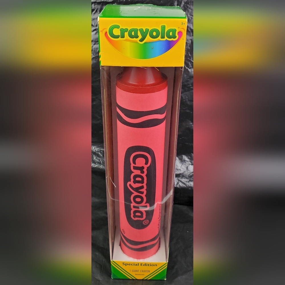 Crayola Giant Crayon Special Edition 15" Candy Apple Red Collectible 2017 RARE